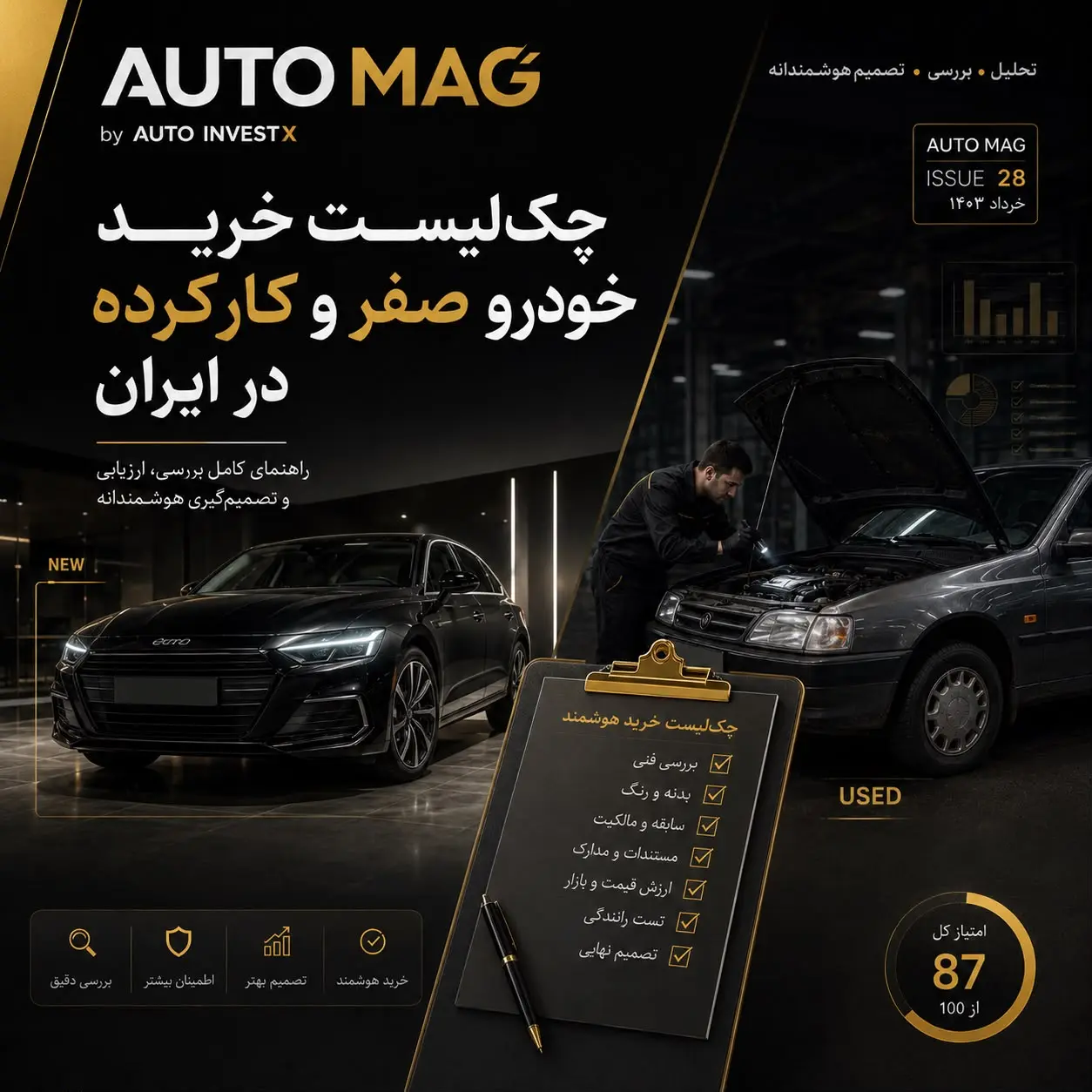 چکلیست خرید خودرو صفر و کارکرده در ایران