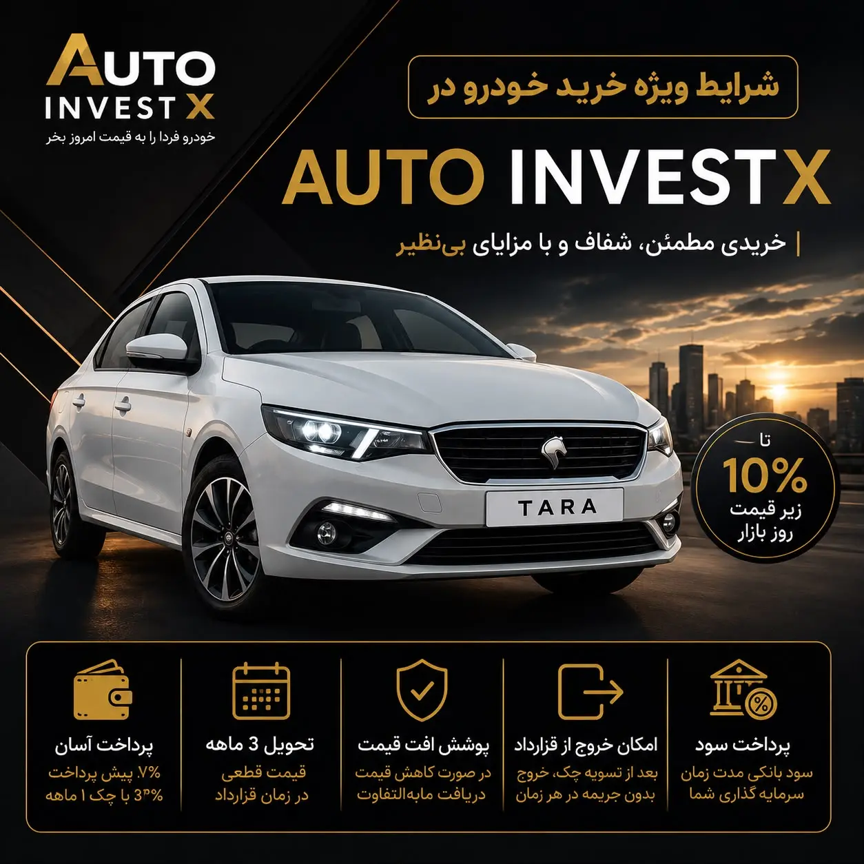 شرایط ویژه خرید خودرو در Auto InvestX؛ چرا این مدل متفاوت است؟